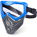Miniatyrbillede 5 af 6: Tilbehør - ZURU - X-SHOT Excel Blå Maske - Justerbar Maske - Stilet Design - Indbygget Ventilation Flerfärgad