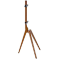Miniatyrbillede 2 af 2: TM Electron TV Support - Gulvstativ - Massivt træ - 45° rotation - VESA 200x200 til 600x400