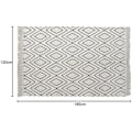 Miniatyrbillede 2 af 2: Tæppe - DKD Home Decor - Standard - Hvid og Sort - Polyester og bomuld - 120x190 cm Svart