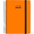 Miniatyrbillede 1 af 2: Dagbog - GRAFOPLÁS - Neon Orange - A5 14,8 x 21 cm - Blød - 2025 mångfärgad