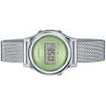 Miniatyrbillede 2 af 2: Ur - CASIO - LA700WEM-3AEF - Armbånd i Rustfrit Stål - Grøn Skive - Digital Silver, Grön