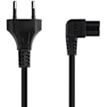 Pikkukuva 2 / 2: NANO CABLE kulmikas virtajohto - CEE7/16/M-C7/H - Musta - 1,8 m - 1500 W sort