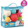 Pikkukuva 1 / 4: Play&Sense Ball Blocks Set - MOLTO - 10 kpl - Sensorinen peli vauvalle Flerfärgad