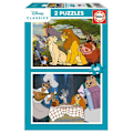 Miniatyrbillede 3 af 4: Puzzle - EDUCA - 19996 - 2 X 48 brikker - Disney dyr - Til børn fra 3 år
