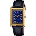 Miniatyrbillede 1 af 5: Ur - CASIO - LTP-B165GL-2BVEF - Sort læder - Vandtæt 5 bar - Chic Svart, guld, blå