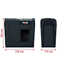 Miniatyrbild 4 av 6: Dokumentskärare - Rexel - Secure X6 - Korsklipp - 6 ark - 10 liter