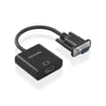 Pikkukuva 2 / 3: Kaapeli Muunnin - AISENS - SVGA:sta HDMI:hin - 20 cm - HDMI + Jack 3.5 - Micro-USB Type-B Sort