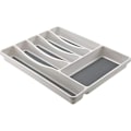Miniatyrbillede 1 af 2: Bestikstativ - M-Home - PLS262 - Bi-materiale - 6 rum - 39 x 31 x 4,5 cm Vit, mörkgrå