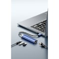 Miniatyrbillede 4 af 5: Vention 5-i-1 USB 3.0 til RJ45/3xUSB 3.0/USB-C Blå Aluminium Legering Type