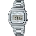 Miniatyrbillede 1 af 4: Digital Ur - CASIO - A1000D-7EF - Rustfrit stål - Kvarts - Kvinde Sølv, Perlemor