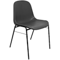 Pikkukuva 1 / 2: 2 Alborea-tuolin setti - Piqueras y Crespo - Harmaa PVC - Ergonominen ja pinottava