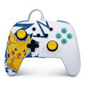 Pikkukuva 1 / 3: Langallinen ohjain - PowerA - Nintendo Switch - Pikachu Korkea Jännite - Valkoinen - Keltainen Gul