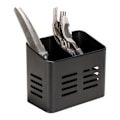 Miniatyrbillede 2 af 5: Baco bestikkurv, Sort udendørskøkkenkurv i pulverlakeret metal, elegant sort visual til opbevaring af bestik,
