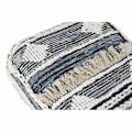 Miniatyrbillede 2 af 3: sort gulvpude stribet polyester bomuld (60 x 60 x 25 cm)