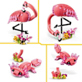 Miniatyrbillede 3 af 5: LEGO Creator 31170 3-i-1 Vilde Dyr: Flamingo - Legetøj til piger fra 8 år Rosa, gul, svart