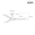 Miniatyrbillede 2 af 4: Hvid industriloftsventilator Ø140cm 130M3/MIN Vit