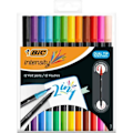 Miniatyrbillede 1 af 4: BIC DUAL BRUSH markør, 2i1, etui med 12, assorterede farver