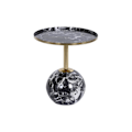 Miniatyrbillede 1 af 2: Sidebord - vare hjem - 41 x 41 x 47 cm - Sort guld jern