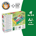 Miniatyrbillede 5 af 5: Læringsspil - GEOMAG - Hungry Bins - Sortering af affald - Læring om affald - Farvesortering Flerfärgad