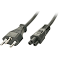 Miniatyrbillede 1 af 2: Netkabel, Schweiz - IEC320 C5 til bærbar computer, 2m