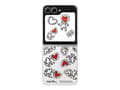 Cover - SAMSUNG - Galaxy Z Flip6 - Silikone - Grå - Design Keith Haring Grå