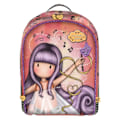 Miniatyrbillede 2 af 3: Skoletaske - Gorjuss - Little Dancer - Laks - Polyester - Polstrede skulderpuder Lax