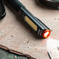 Miniatyrbillede 4 af 5: NEBO Big Larry 3 Stealth - Arbejdslys, 600 Lumens lommelygte med COB arbejdslys, magnetisk lommeclipsbase til Svart