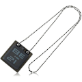 Miniatyrbillede 1 af 2: ODM DD102A-1 Unisex vedhængsur - Digital Quartz - Sort stålkuglehalskæde