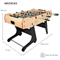 Miniatyrbillede 2 af 4: DEVESSPORT Fodboldbord Foldbart Voksne. MDF, Tilbageskud. Kompakt. Forkromede Stænger. Fra 14 År