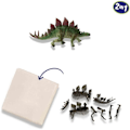 Pikkukuva 4 / 5: Dinosaurusten ja #luurankojen kaivaminen 2 in 1 - Stegosaurus - SES CREATIVE Flerfarvet