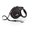 Miniatyrbillede 1 af 3: FLEXI New CLASSIC hundesnor - Størrelse M - 5m - Sort sort