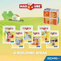 Pikkukuva 2 / 6: Magneettiblokit - GEOMAG - Magicube 132 - 7 osaa - Painetut eläimet - Mukana kortit