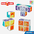 Miniatyrbillede 4 af 6: Magnetblokke - GEOMAG - Magicube 132 - 7 dele - Trykte dyr - Inklusive kort