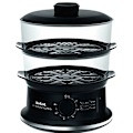 Miniatyrbillede 1 af 6: Dampkoger - TEFAL - VC140131 - Sort - 900W - Mekanisk timer Svart