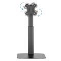 Miniatyrbillede 4 af 4: TooQ DB1732TN-B, Fritstående, 7 kg, 43,2 cm (17"), 81,3 cm (32"), 100 x 100 mm, sort