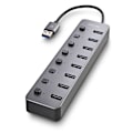 Miniatyrbillede 3 af 5: USB-hub 3.0 - NGS - IHUB 8 - 8 porte - 5 Gbps - Plug & Play - Sort