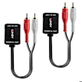 Pikkukuva 2 / 2: Äänisignaalin laajennin - LINDY - Cat.5-6 - 100m - 2x RCA uros - RJ45 naaras