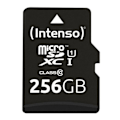 Miniatyrbild 2 av 4: Flashminneskort - Intenso - Micro SDXC 256GB - UHS-I 80MB/s - Svart
