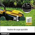 Pikkukuva 5 / 6: Sähkölaituri - POWERPLUS - POWEG62203 - 1000 W - 320 mm Ø - Urakointi ja takaluukku. sort