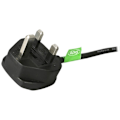 Miniatyrbillede 2 af 4: StarTech.com UK PC-strømkabel - BS 1363 til C13, 18AWG, 10A 250V - Computer-Laptop-strømledning