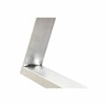 Miniatyrbillede 3 af 4: spisebord sort stål træ mdf (160 x 90 x 76 cm)
