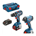 Miniatyrbild 2 av 4: Kit BOSCH GSR 18V-28 borrskruvmejsel + GDR 18V-160 slagskruvmejsel + 2 4,0Ah batterier - L 06019G5107