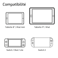 Miniatyrbillede 3 af 6: Support til bil - ONLAN - Nintendo Switch 2 - Bærbar konsol og 8'' tablet - Sort Svart