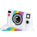 Miniatyrbillede 3 af 5: Pool air mattress - BESTWAY - Polaroid - White and multicolored Flerfärgad