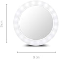 Miniatyrbillede 2 af 2: Selviebillede spejl - MEDISANA - CM-20E - 36 LED-lamper - Forstørrelse 3x - Justerbart lys Vit