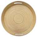 Pikkukuva 2 / 2: Pyöreä bambutarjotin "Moderni" 42 cm hiiltä sort
