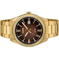 Miniatyrbillede 2 af 2: Ur - CASIO - MTP-1302PGC-5AVEF - Analog - Stål - Vandtæthed 3 ATM Guld, svart