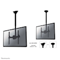 Miniatyrbillede 3 af 3: Loftmontering - NewStar - NM-C440BLACK - 32" til 60" - Sort - 50 kg Maks.
