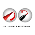 Miniatyrbillede 4 af 4: BIC DUAL BRUSH markør, 2i1, etui med 12, assorterede farver