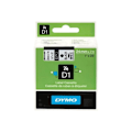 Miniatyrbillede 2 af 3: DYMO D1 Glans sort på hvid Rulle (2,4 cm x 7 m) 1 rulle(r) tape til LabelMANAGER